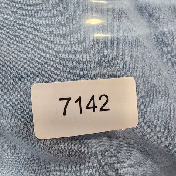 Mens Forever 21 Blue Denim Shirt Long Sleeve Button Up Front Pocket Size L - Picture 8 of 8